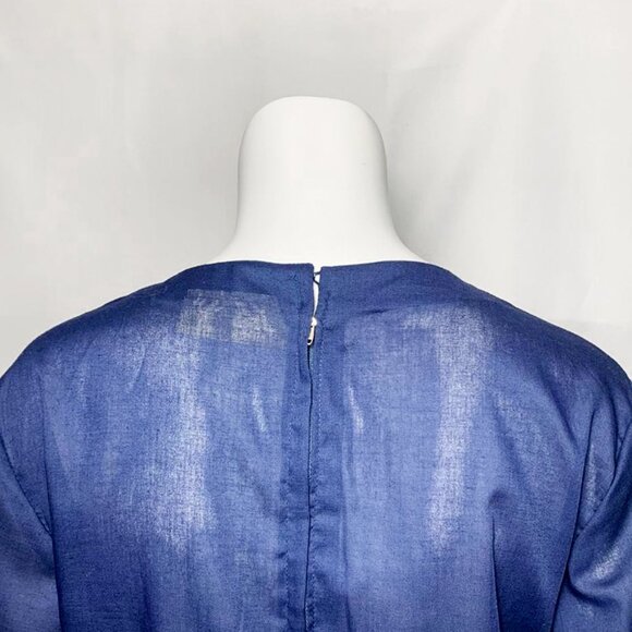 VINTAGE 1970's embroidered Palm Springs maxi kaftan - Picture 5 of 7